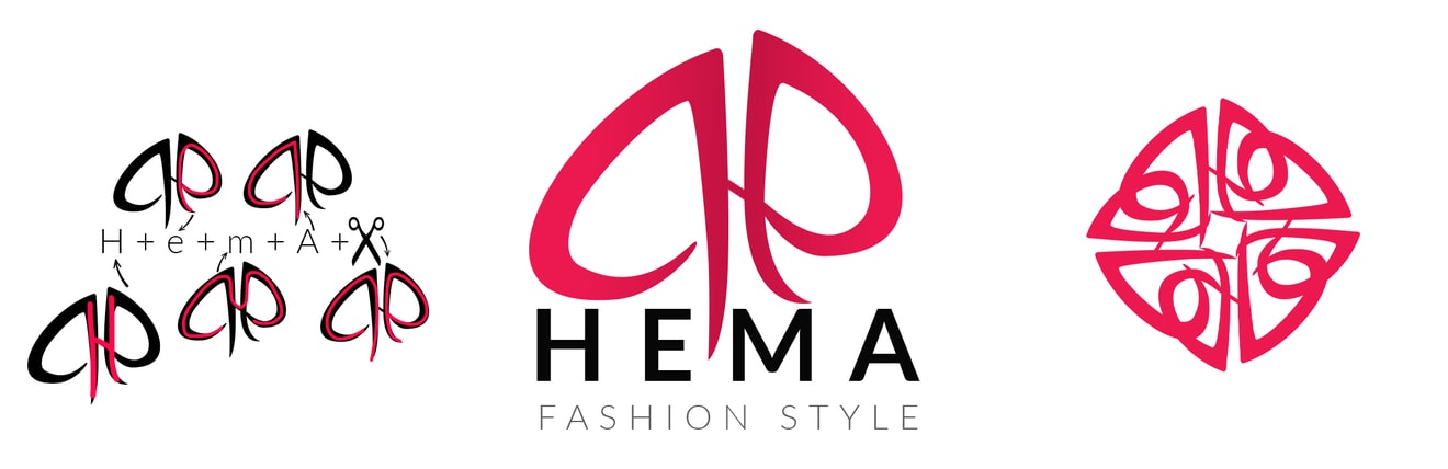 طرحی لوگو هیما(HEMA) برای برند لباس
