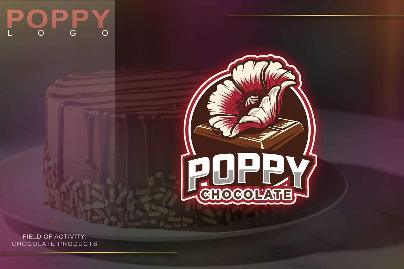 لوگوی POPPY, کمپانی کیک و شکلات سازی