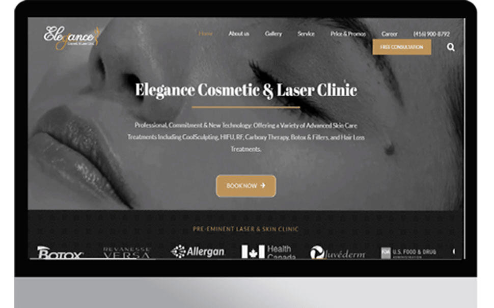 سئو انگلیسی سایت elegancecosmeticclinic.ca
