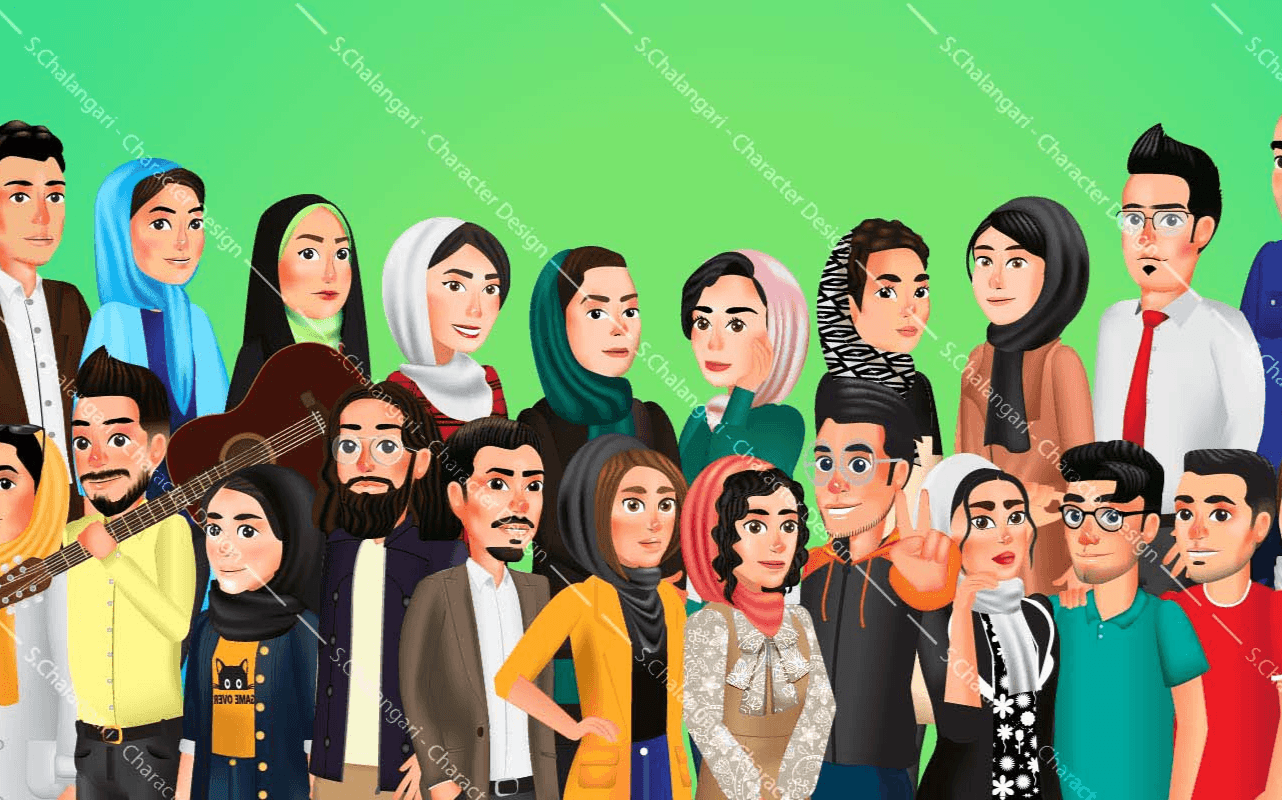 طراحی کاراکتری از یک مجموعه