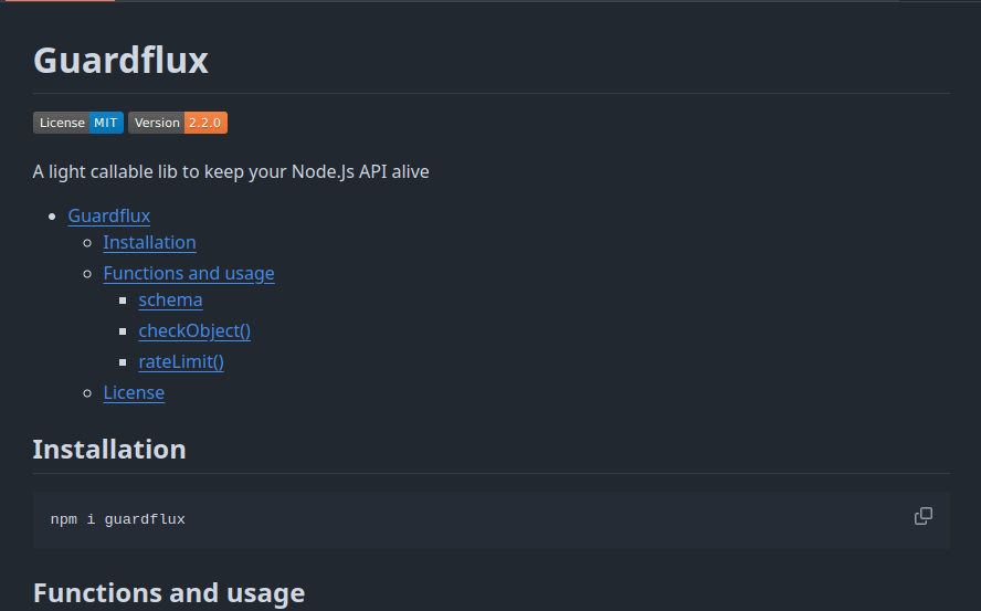پکیج Guardflux برای تأمین امنیت API در برنامه های Node.js