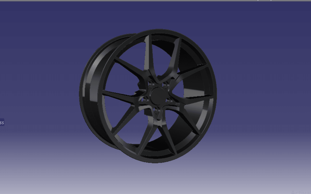 نمونه ی یک رینگ چرخ خوردو (Vehicle Rim)