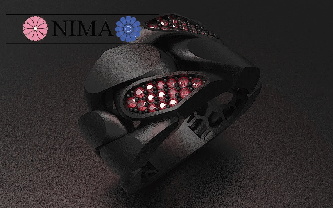 Midnight Sparkle Ring