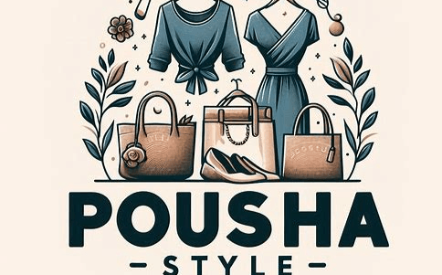 طراحی لوگو برای برند پوشاک "pousha style"