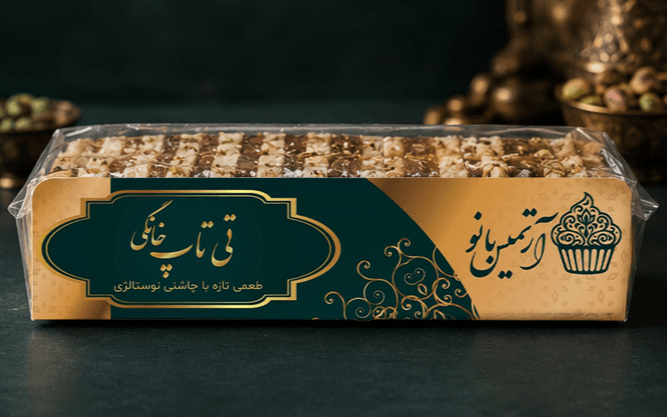 طراحی بستهبندی تیتاپ خانگی آرتمیس بانو