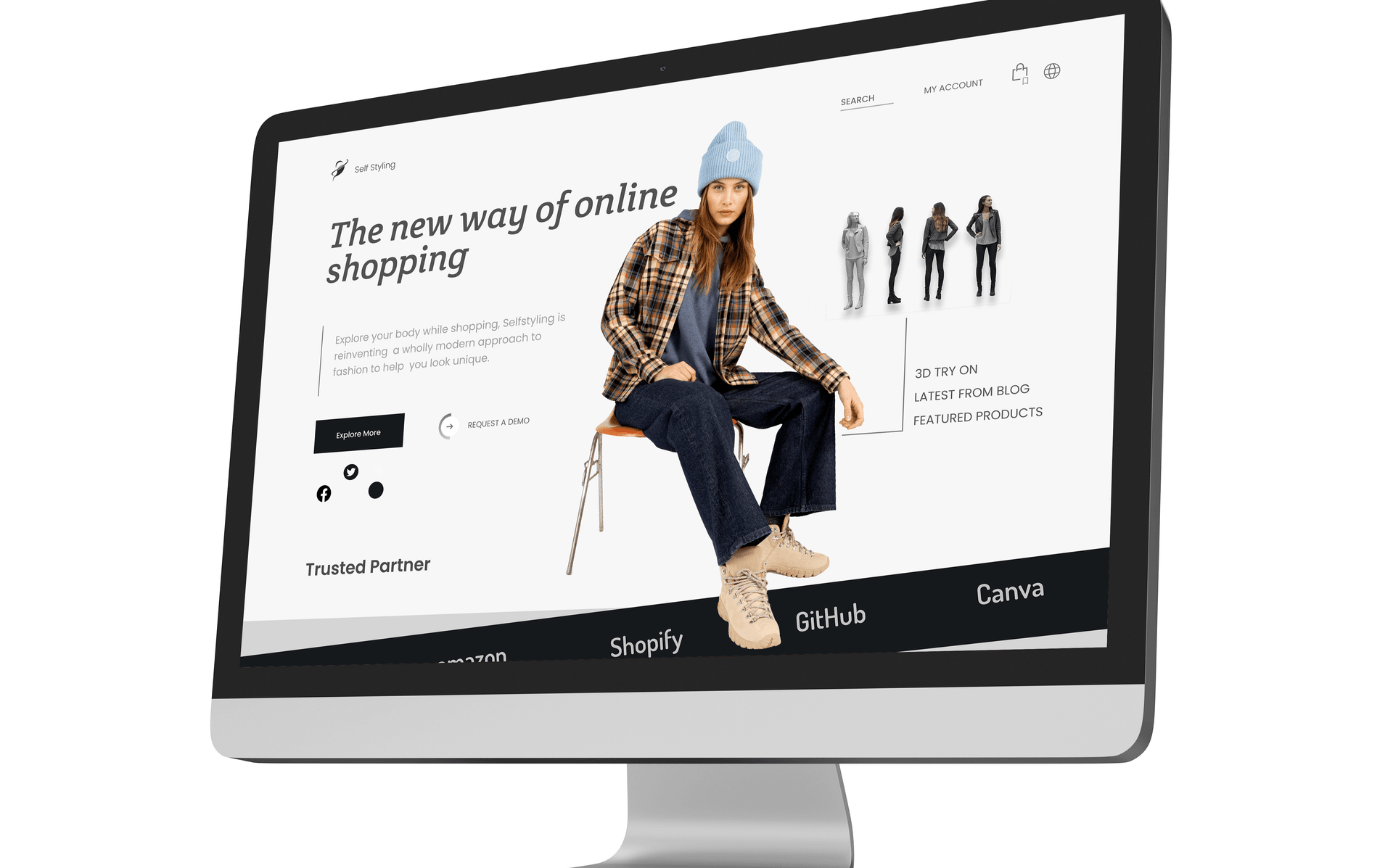 فروشگاه مد و فشن با قابلیت Virtual Try-On – SelfStyling