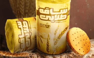 پوستر تبلیغاتی برای بیسکوییت ساقه طلایی