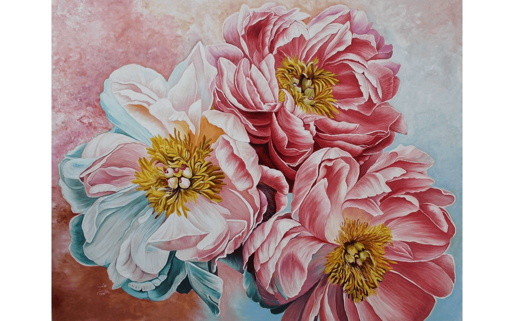 تابلو دکوری آرامش گلبرگ – Petal Serenity