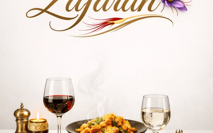 طراحی پوستر برای رستوران زعفران