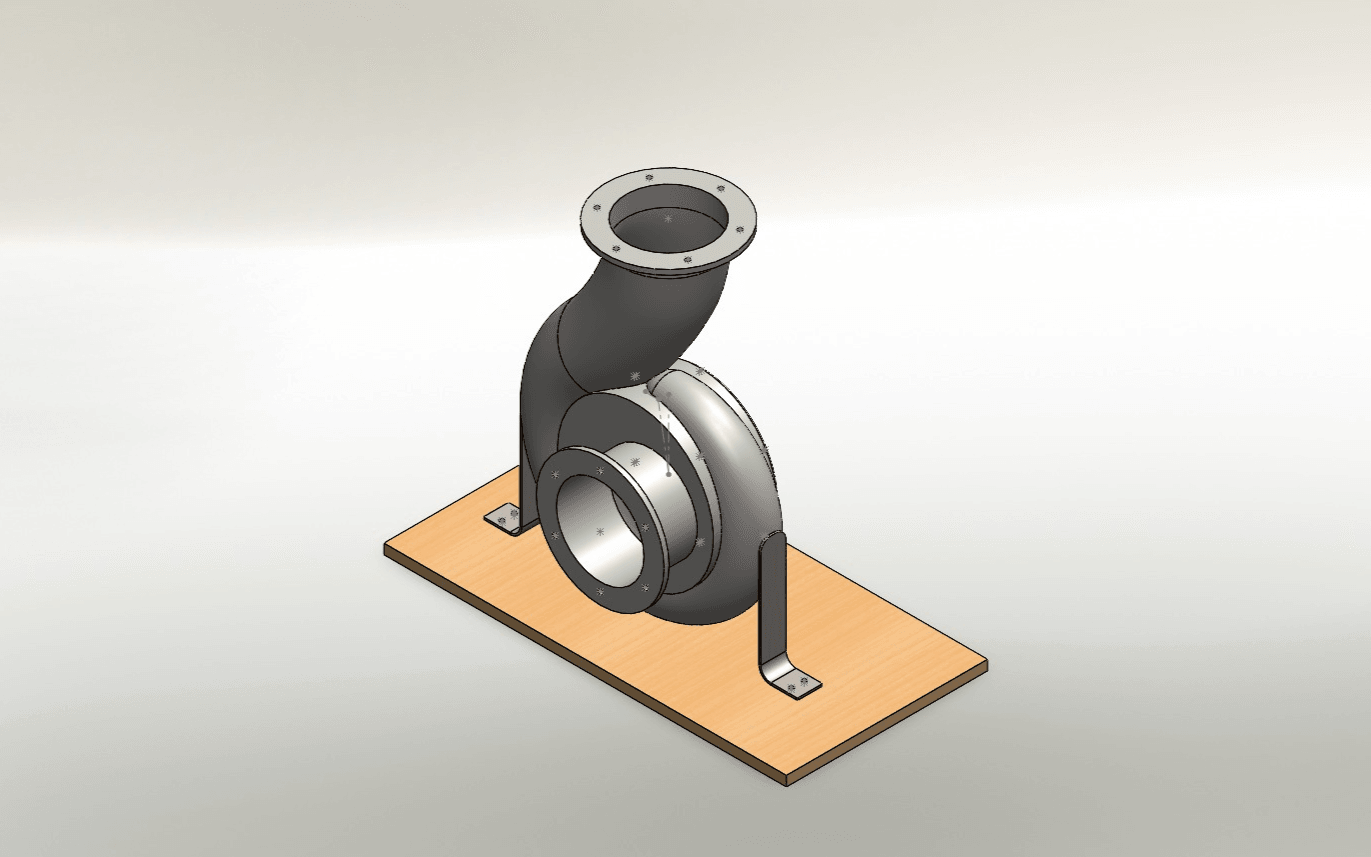 مدلسازی سه بعدی پمپ سانتریفیوژ در SOLIDWORKS