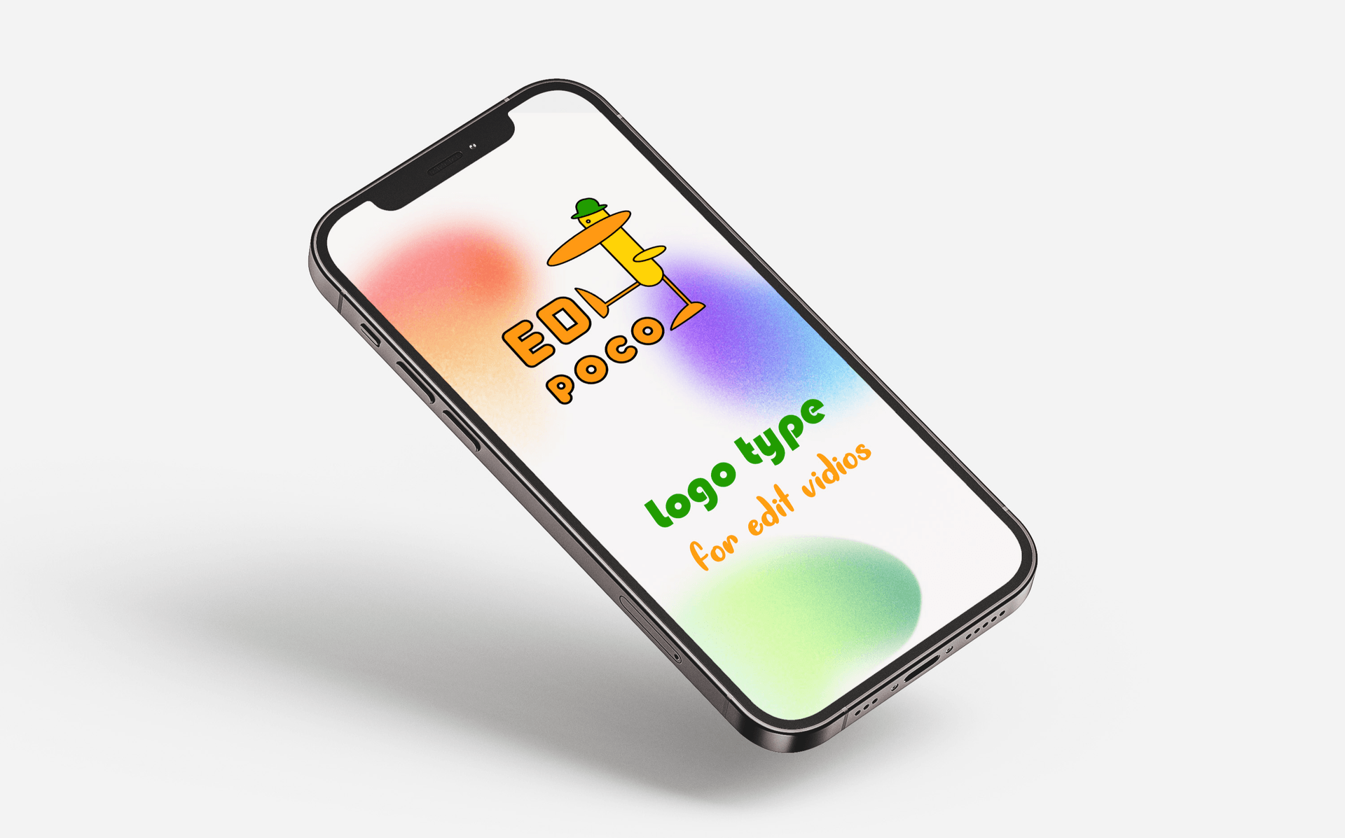 طراحی لوگو Poco Edit برای ادیت ویدیو
