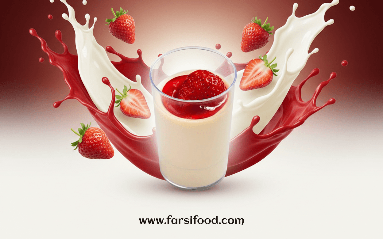 طراحی بنر محصول صنایع غذایی فارسی