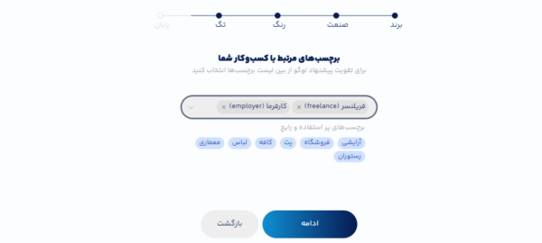 قدم چهارم طراحی لوگو