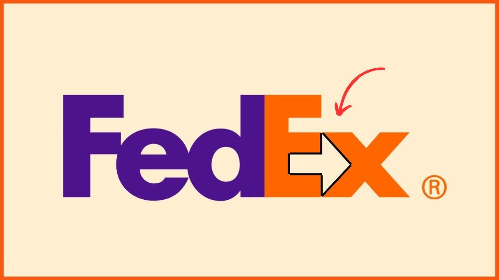 لوگو Fedex و نحوه استفاده آن از فضای خالی 